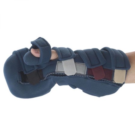 Picture of Finger / Thumb Contracture Splint SoftPro™ Grip Adult Large Hook and Loop Strap Closure Right Hand Blue55477506