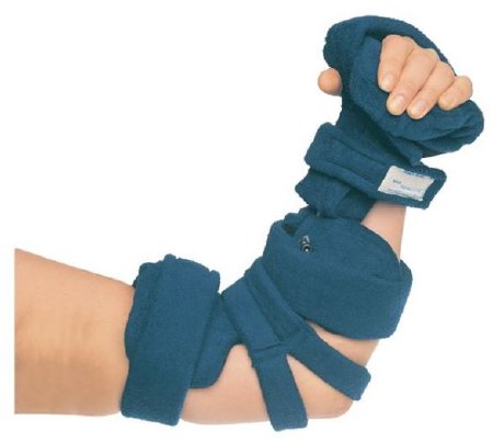 Picture of Elbow / Hand Combination Orthosis with Hand Roll Comfy™ Adult 11 to 15 Inch Bicep Circumference / 14-1/2 to 18 Inch Total Length Navy Blue510302