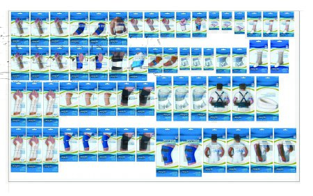 Picture of Orthopedic Planogram Sport-Aid™ 4 Foot Wall X 54 Inch HeightMMS46 UN