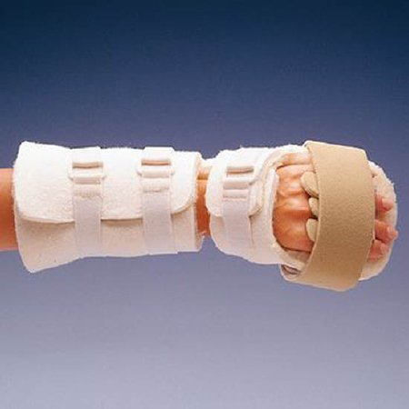 Picture of Palm Protector with Wrist Support Rolyan® Progressive™ Foam Left Hand Beige / White One Size Fits MostA812301