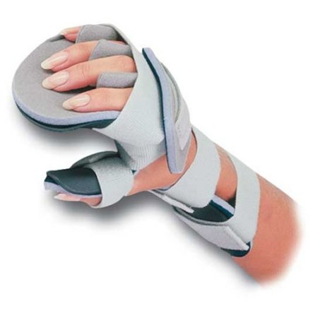 Picture of Resting Hand Splint with Finger Separators Plastic Left Hand Gray Large55460505