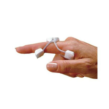 Picture of Extension Finger Splint Rolyan® Sof-Stretch® X-Small Slide-On Left or Right Hand BlackA99765