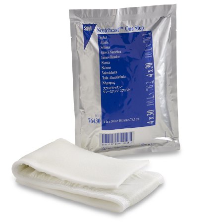 Picture of Precut Splint 3M™ Scotchcast™ One-Step 4 X 30 Inch Fiberglass White76430